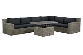 Garden Collections Amico/Ferie 140 cm dining loungeset 5-delig