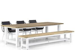 Lifestyle Dolphin/Los Angeles 260 cm picknick tuinset 5-delig
