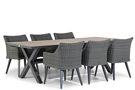 Garden Collections Milton/Forest 240 cm dining tuinset 7-delig