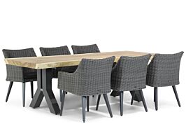 Garden Collections Milton/Woodside 240 cm dining tuinset 7-delig