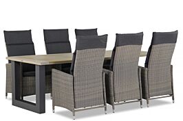Garden Collections Madera/Cardiff U-factor 240 cm dining tuinset 7-delig