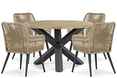Coco Vedra/Rockville 120 cm dining tuinset 5-delig