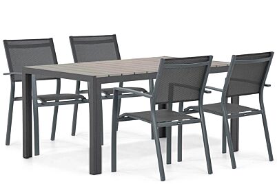 Lifestyle Sella/Young 155 cm dining tuinset 5-delig
