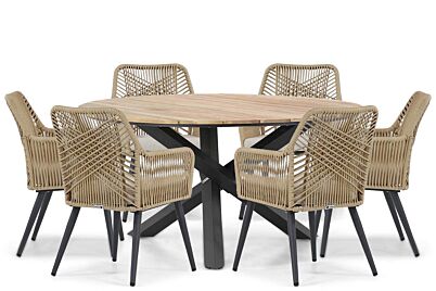 Coco Vedra/Fabriano 150 cm dining tuinset 7-delig