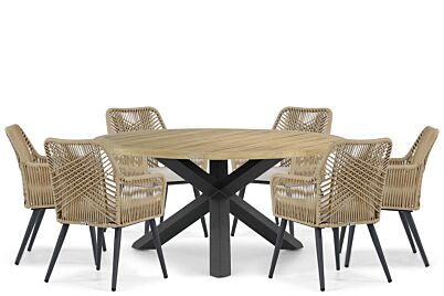Coco Vedra/Rockville 160 cm dining tuinset 7-delig