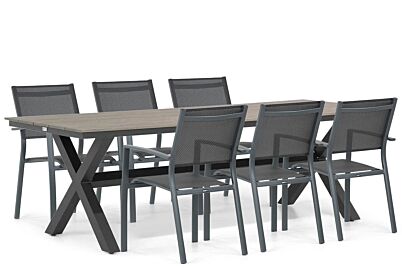 Lifestyle Sella/Forest 240 cm dining tuinset 7-delig