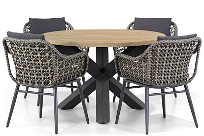 Lifestyle Dolphin/Rockville 120 cm dining tuinset 5-delig
