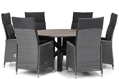 Garden Collections Denver/Ancona 150 cm rond dining tuinset 7-delig