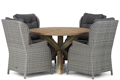 Garden Collections Windsor/Sand City 120 cm rond dining tuinset 5-delig
