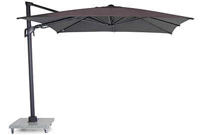 Santika Belize Deluxe parasol 300x300 antraciet frame/dark grey 