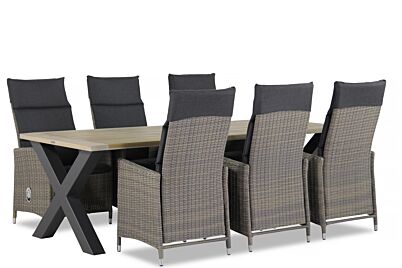 Garden Collections Madera/Cardiff 240 cm dining tuinset 7-delig