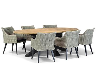 Garden Collections Milton/Brookline 240 cm ovaal dining tuinset 7-delig