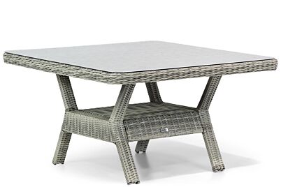 Garden Collections Napoli lounge/dining tuintafel 123 x 123 cm