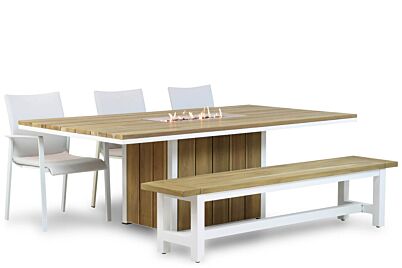 Lifestyle Rome/Los Angeles/Seaside 220 cm dining tuinset 5-delig