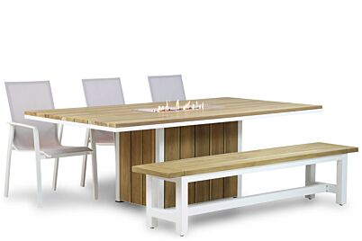 Lifestyle Ultimate/Los Angeles/Seaside 220 cm dining tuinset 5-delig