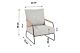 4 Seasons Outdoor Balade/Axel 110 cm stoel-bank loungeset 4-delig