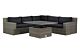 Garden Collections Amico/Ferie 120 cm dining loungeset 4-delig