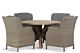4 Seasons Outdoor Brighton/Sand City rond 120 cm dining tuinset 5-delig 