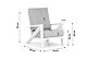 Santika Cinta/Cosiloft 120 cm stoel-bank loungeset 4-delig