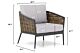 Coco Palm/Pacific 45/60 cm stoel-bank loungeset 5-delig