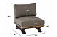 4 Seasons Outdoor Divine platform center with 2 cushions