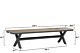 Garden Collections Milton/Forest 240 cm dining tuinset 5-delig