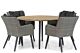 Garden Collections Boston/Montana 130 cm rond dining tuinset 5-delig