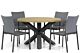 Lifestyle Rome/Rockville 120 cm rond dining tuinset 5-delig