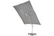 Santika Belize Deluxe parasol 300x300 white frame/ grey fabric
