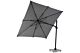 Santika Belize Deluxe parasol 300x300 antraciet frame/ mid grey 