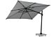 Santika Belize Deluxe parasol 300 cm x 300 cm antraciet frame/ mid grey 