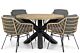 4 Seasons Outdoor Cottage/Rockville 120 cm rond dining tuinset 5-delig