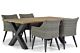 Garden Collections Milton/Cardiff 180 cm dining tuinset 5-delig