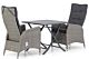 Garden Collections Lincoln/Nicola 80 cm dining tuinset 3-delig