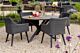 Lifestyle Dolphin/Ancona 125 cm rond dining tuinset 5-delig