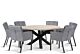 Lifestyle Parma/Louvre rond 160 cm dining tuinset 7-delig