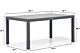Garden Collections Kingston/Residence 164 cm dining tuinset 5-delig