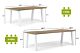 4 Seasons Outdoor Cottage/Glasgow 180 cm dining tuinset 5-delig