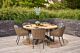 4 Seasons Outdoor Cottage/Rockville 160 cm rond dining tuinset 7-delig