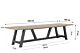 Lifestyle Western/Trente 330 cm dining tuinset 9-delig