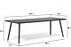 Domani Midway/Valencia 220 cm dining tuinset 7-delig