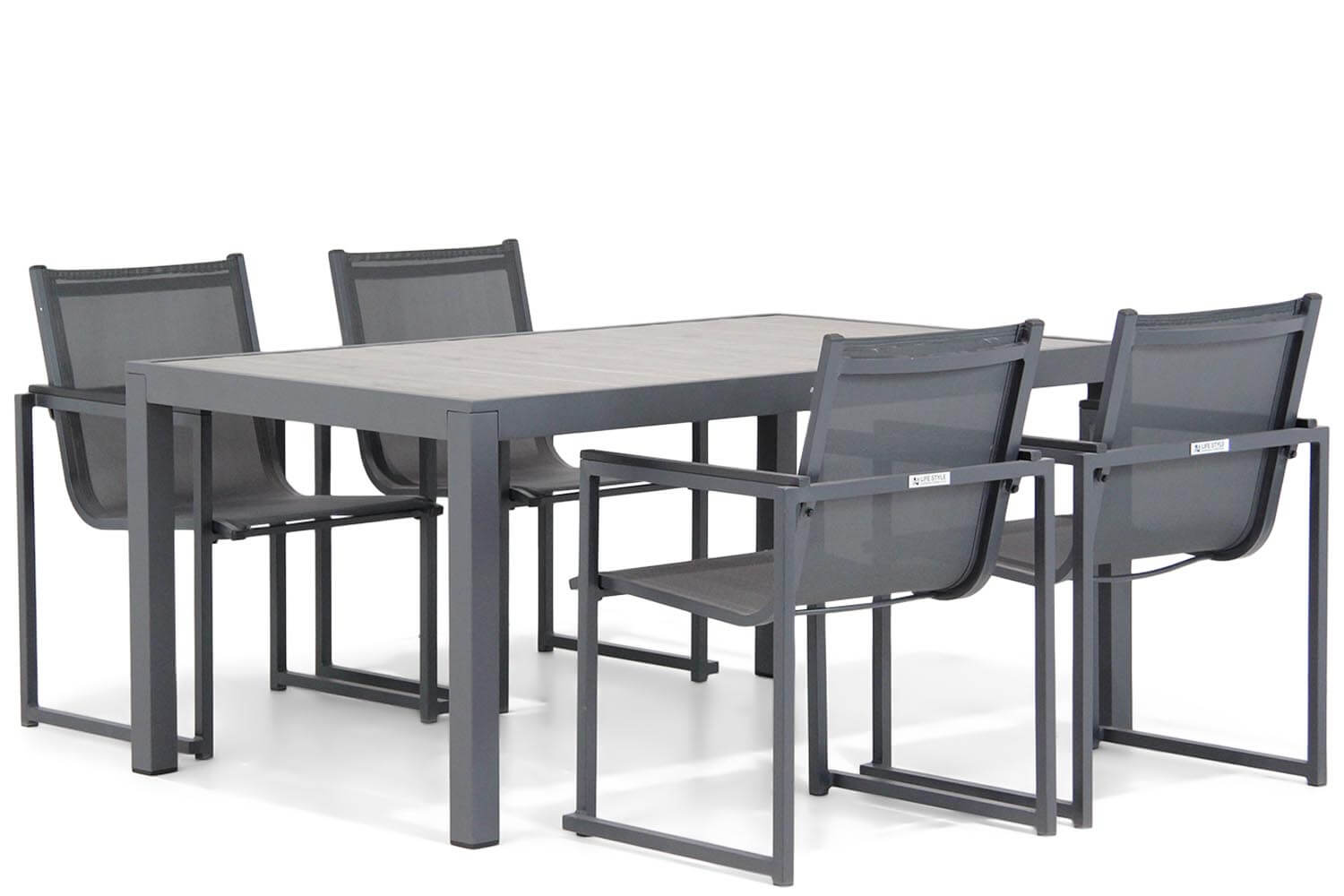 Lifestyle Delgada/Residence 164 cm dining tuinset 5-delig