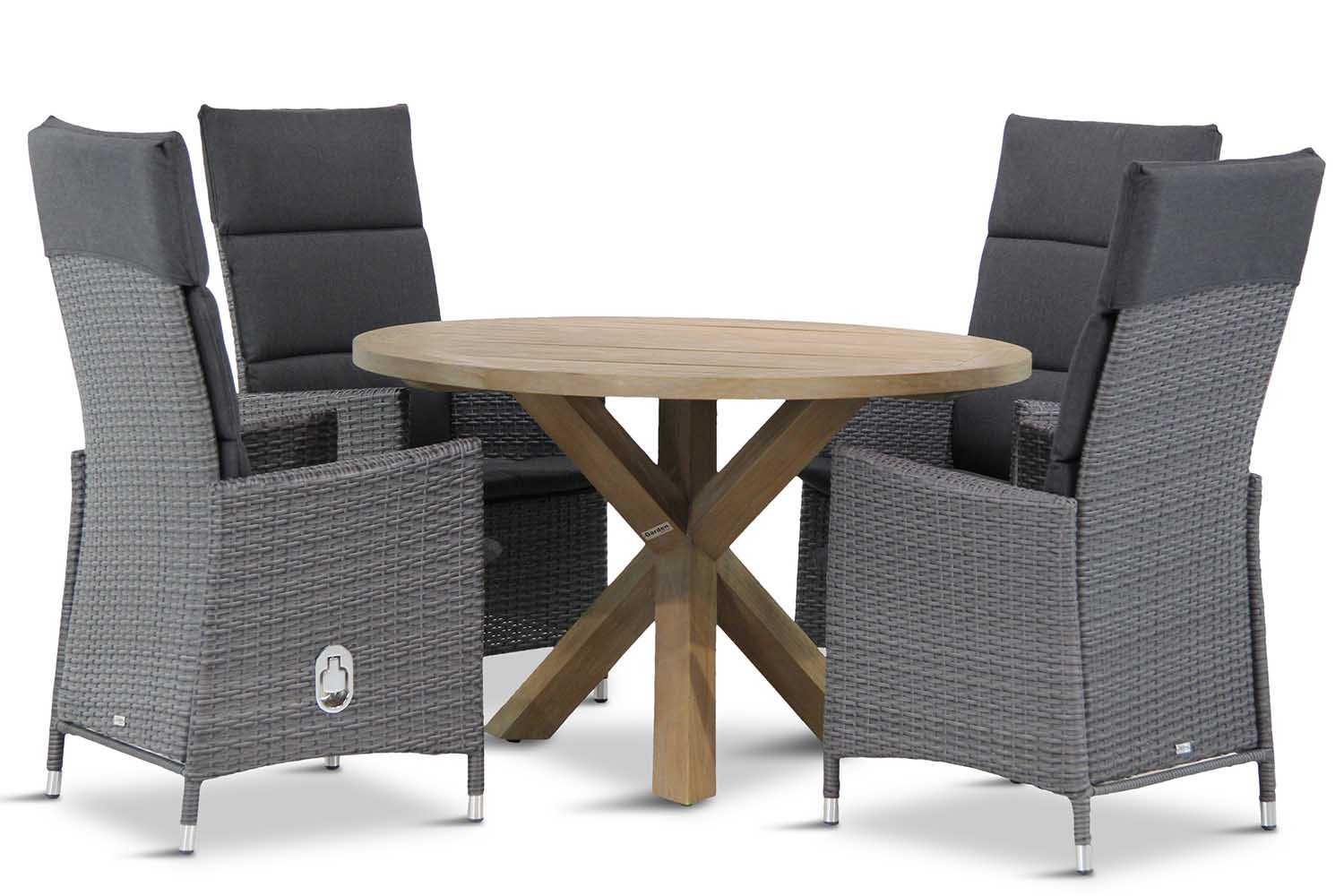 Garden Collections Denver/Sand City rond 120 cm dining tuinset 5-delig