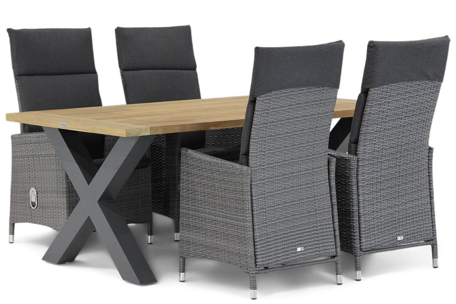 Garden Collections Denver/Cardiff 180 cm dining tuinset 5-delig