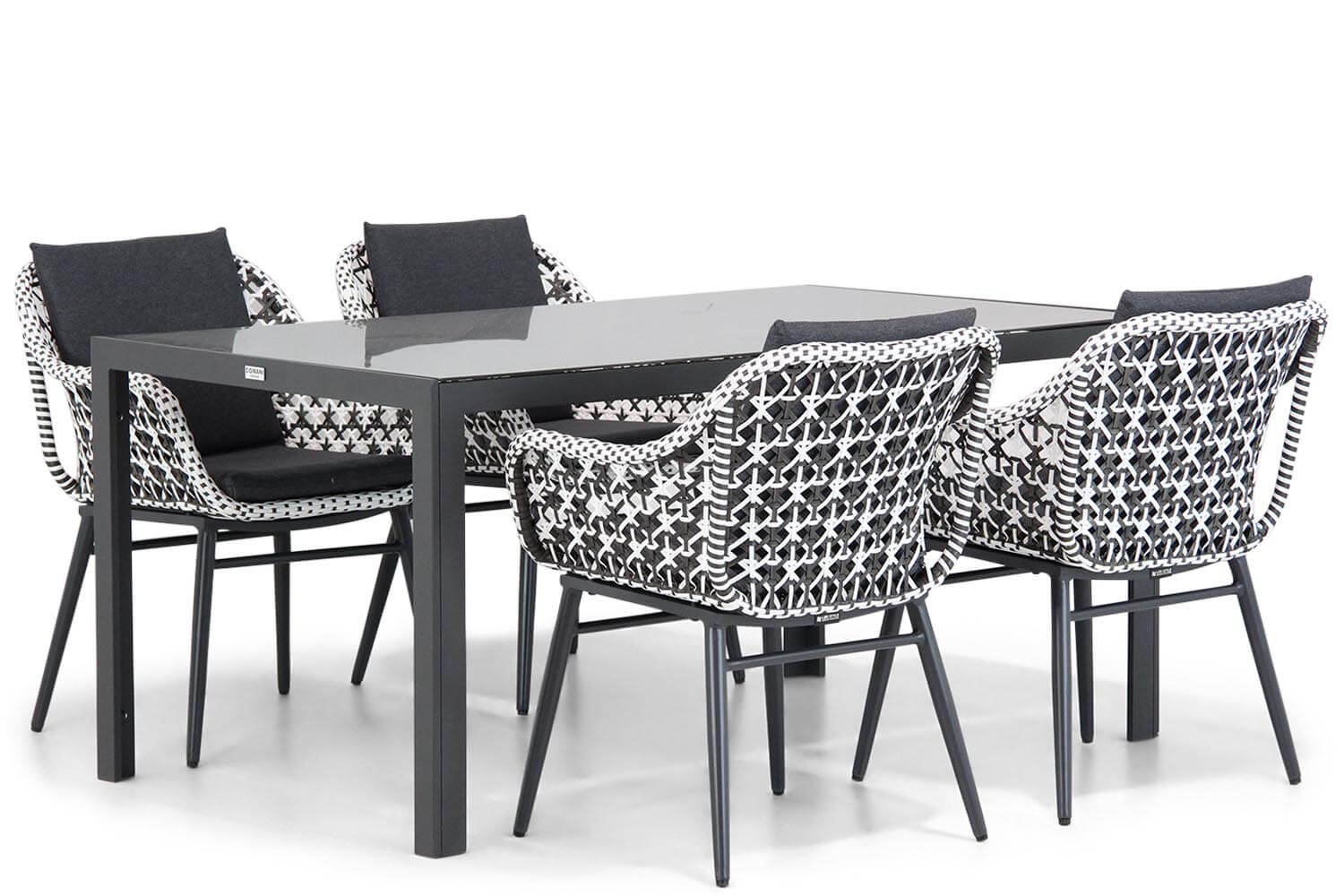 Lifestyle Dolphin/Mondello 160 cm dining tuinset 5-delig