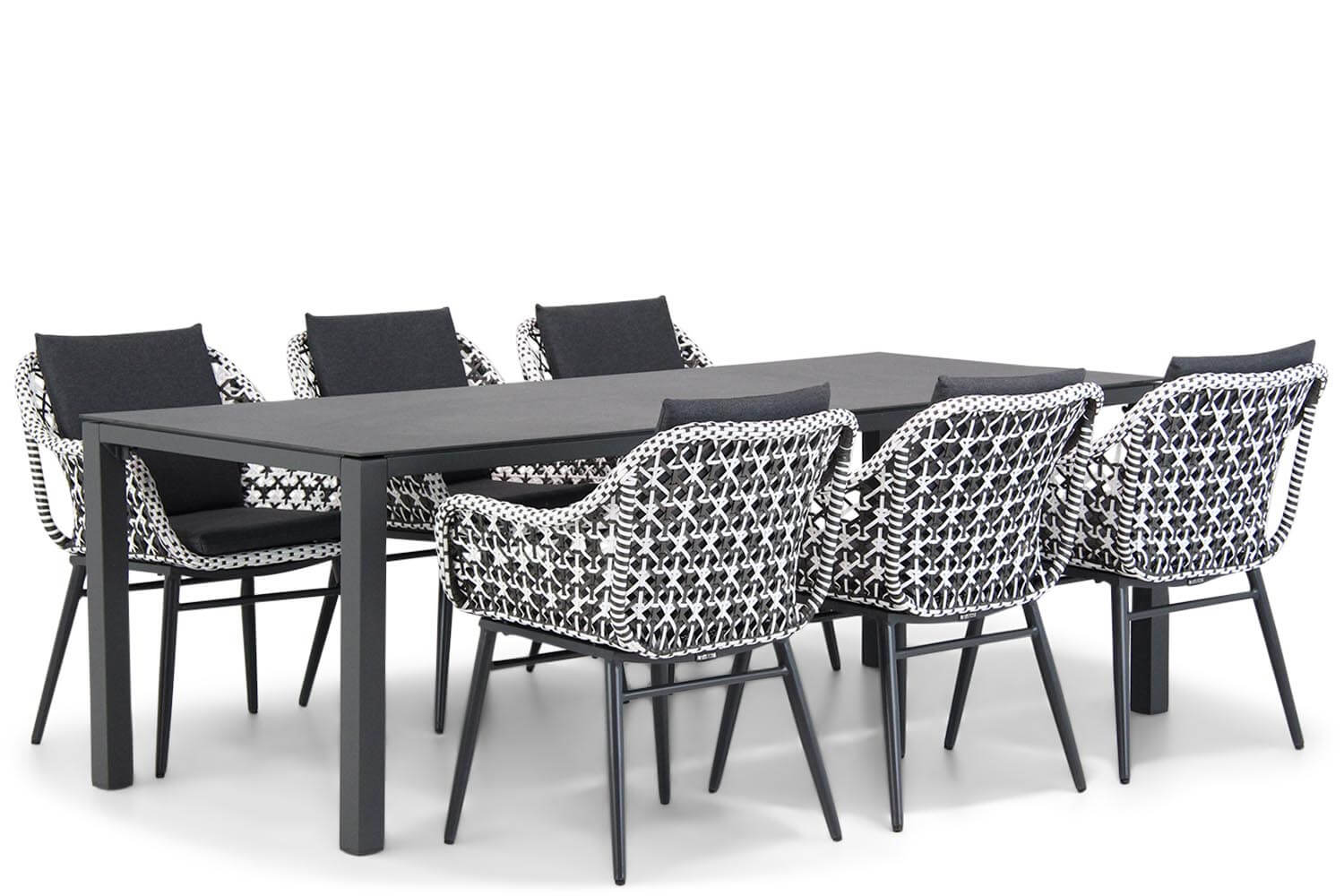 Lifestyle Dolphin/Pallazo 220 cm dining tuinset 7-delig