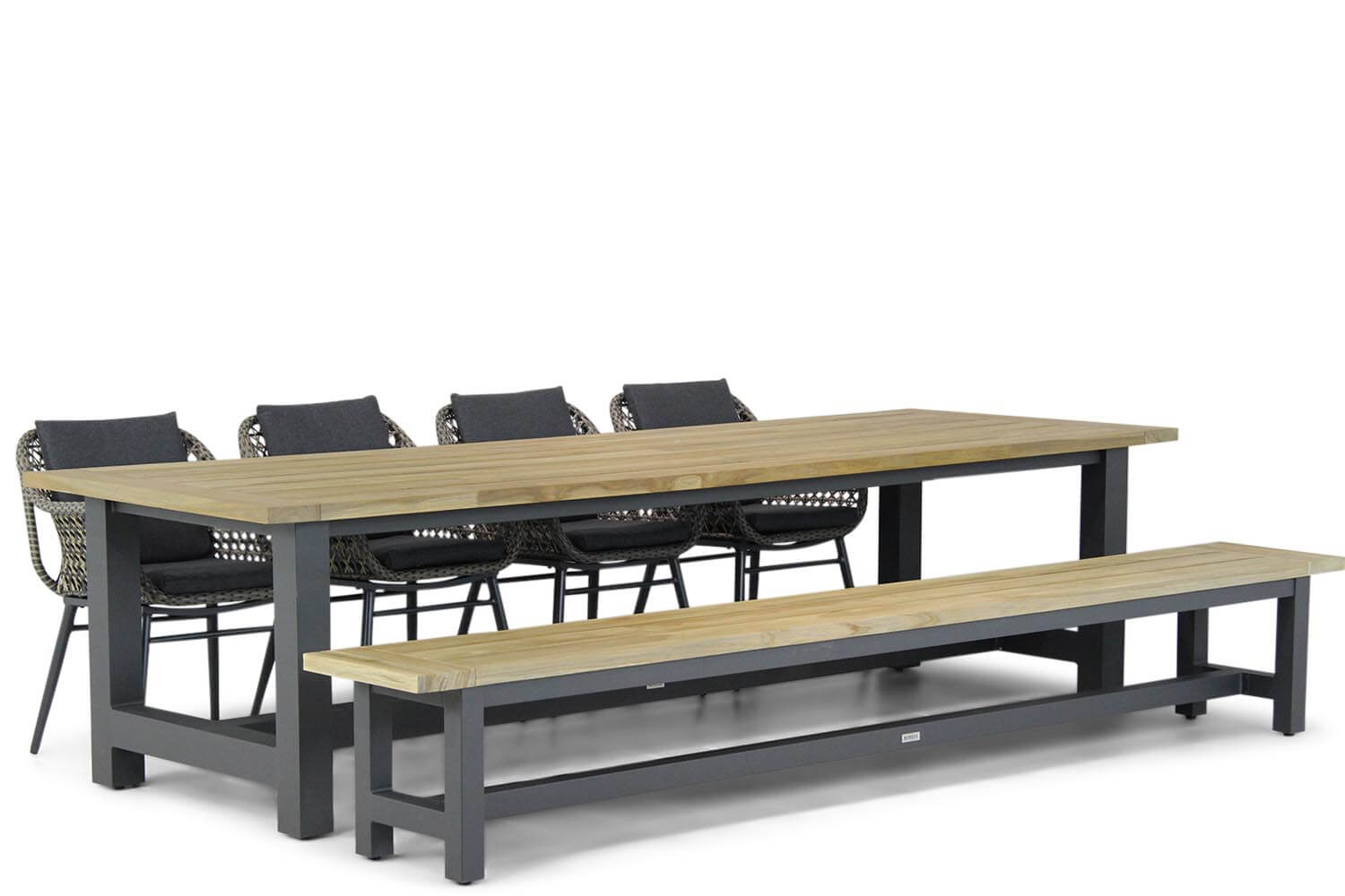 Lifestyle Dolphin/San Francisco 300 cm picknick tuinset 9-delig