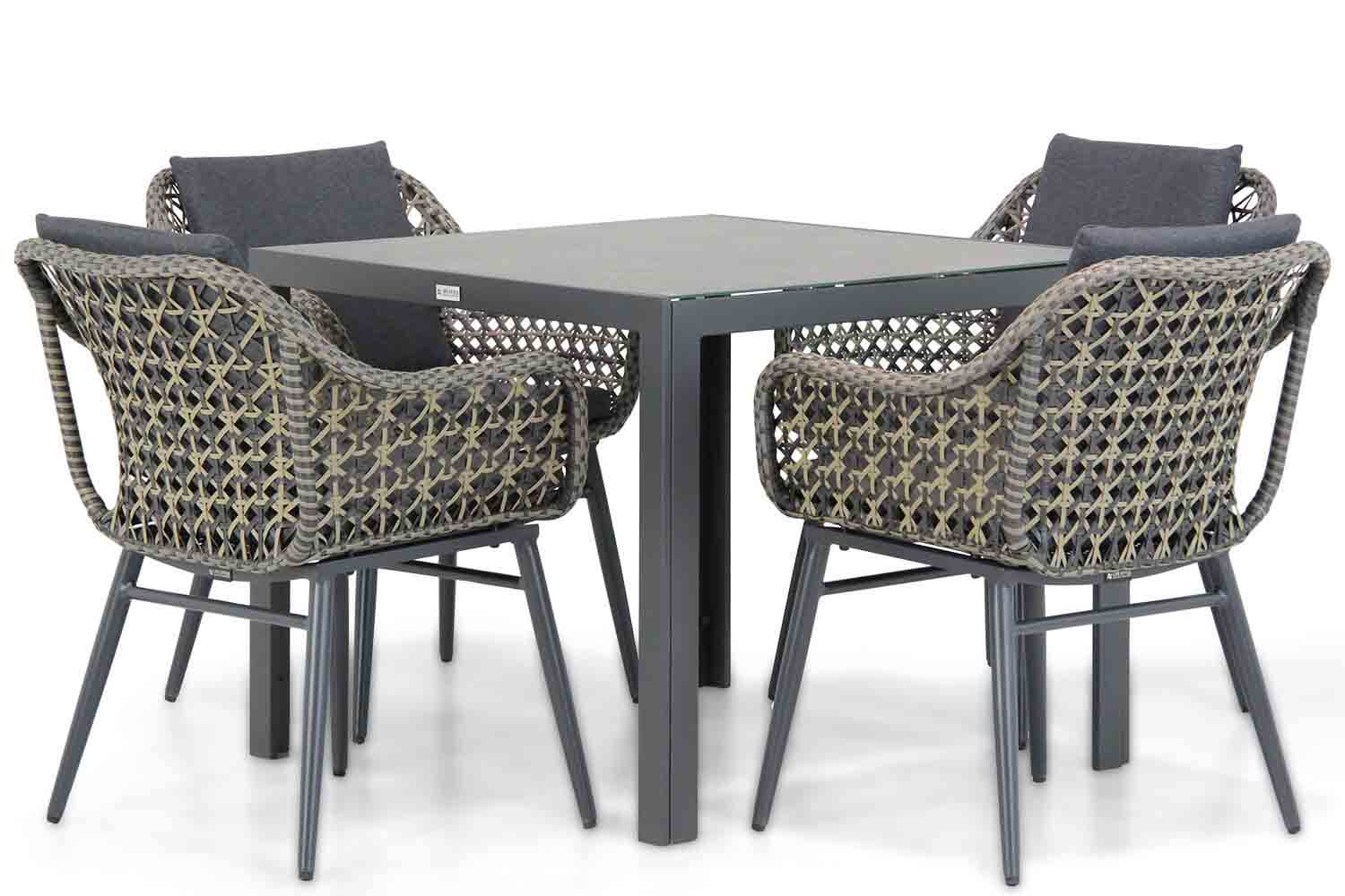 Lifestyle Dolphin/Varano 90 cm dining tuinset 5-delig