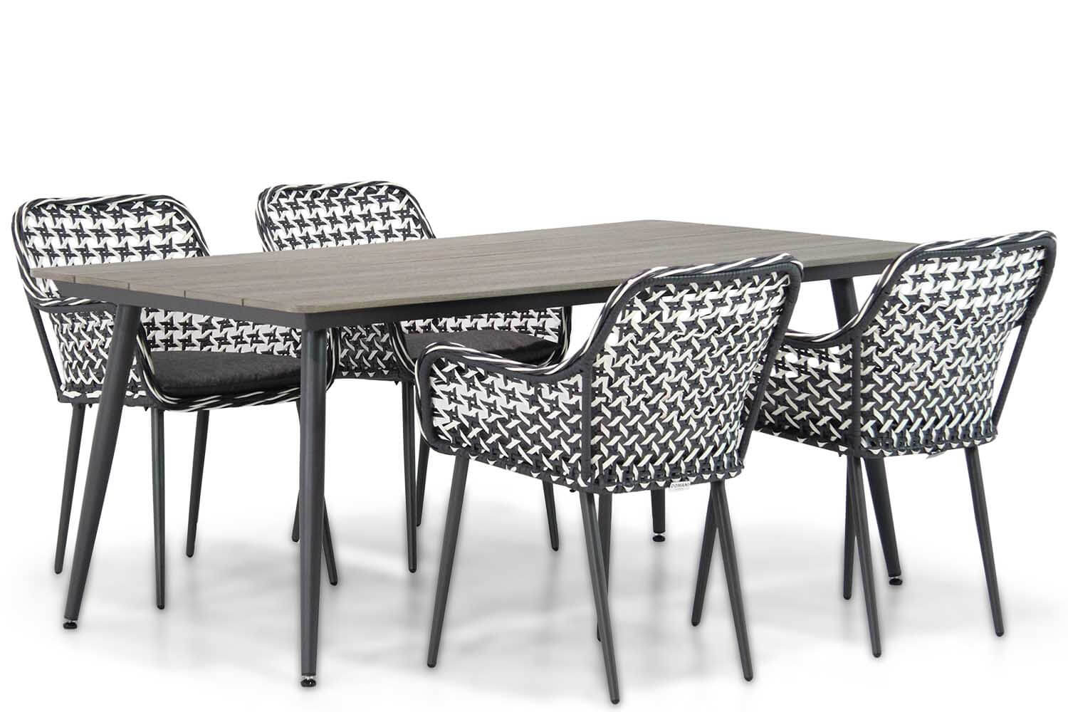 Domani Emory/Matale 180 cm dining tuinset 5-delig