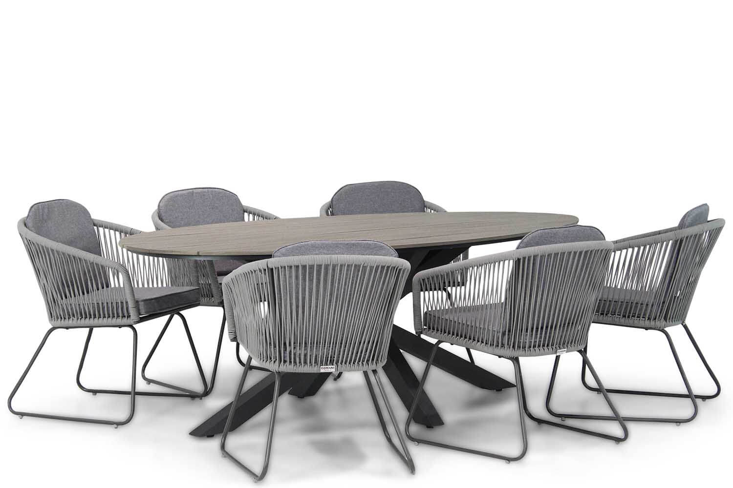 Domani Midway/Matara 220 cm dining tuinset 7-delig